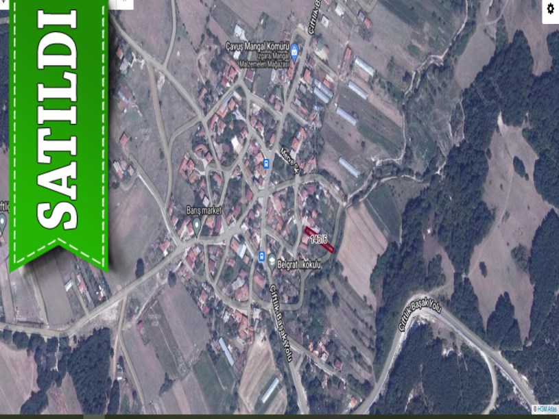 Çatalca Belgratta Satılık Arsa , 375 M2 Müstakil Merkezde Yolu Var