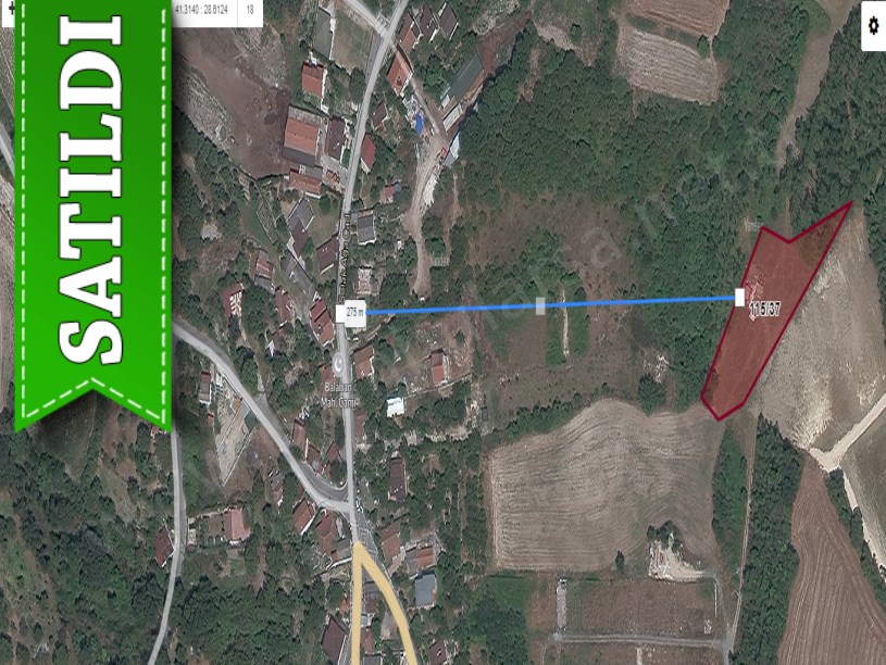 Arnavutköy Balabanda Satılık Arsa , 372 M2 Çevrili Evlerin Yakını Yolu Var