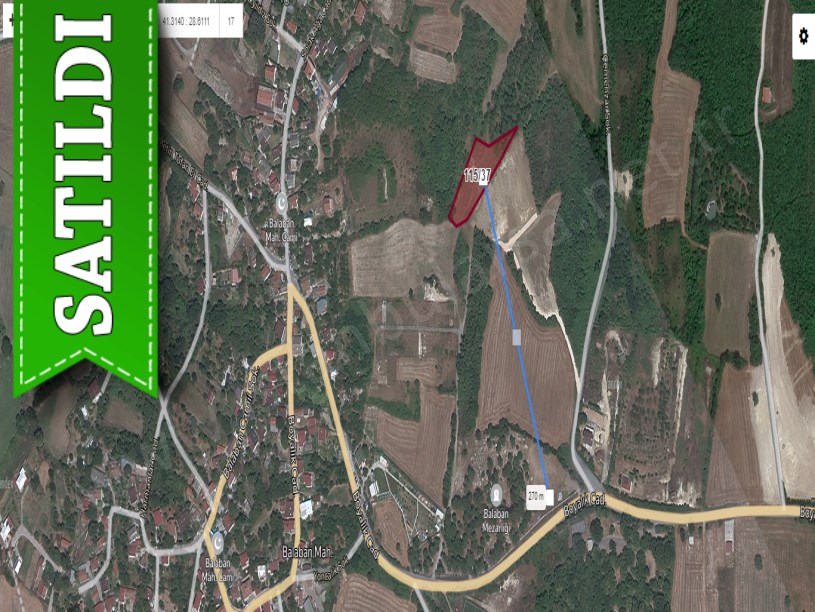 Arnavutköy Balabanda Satılık Arsa , 372 M2 Çevrili Evlerin Yakını Yolu Var