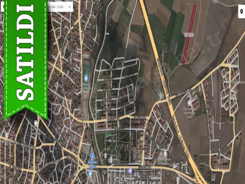 Kırklareli Babaeski Atatürk Mah , 5,800 m2 Yolu Var Müstakil