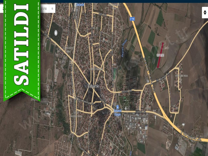 Kırklareli Babaeski Atatürk Mah , 5,800 m2 Yolu Var Müstakil