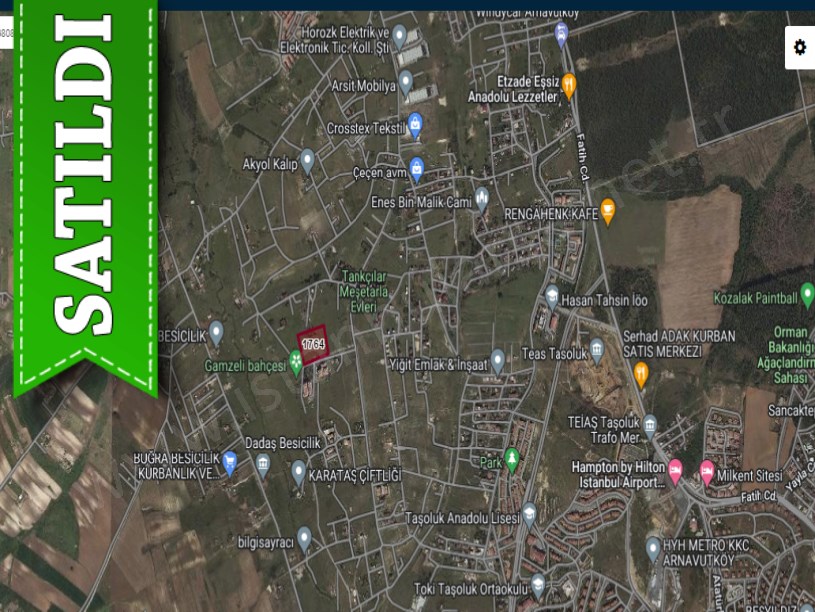 Arnavutköy Taşolukta Satılık Müstakil Ev, 220 m2 Arsa İçinde Merkezde