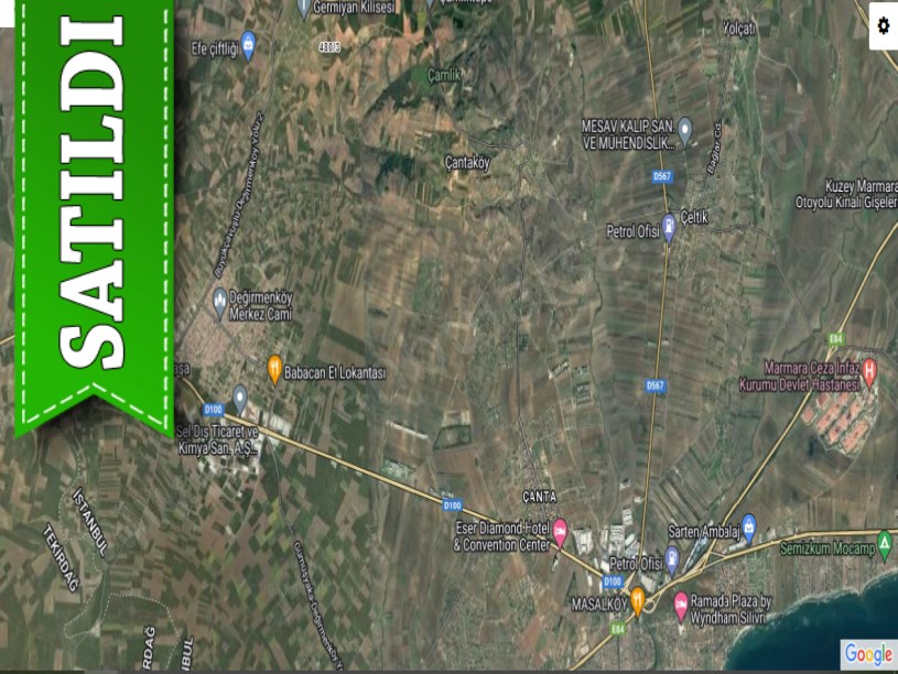 Silivri Değirmenköyde Satılık Tarla , 1,900 m2 Müstakil Yolu Var