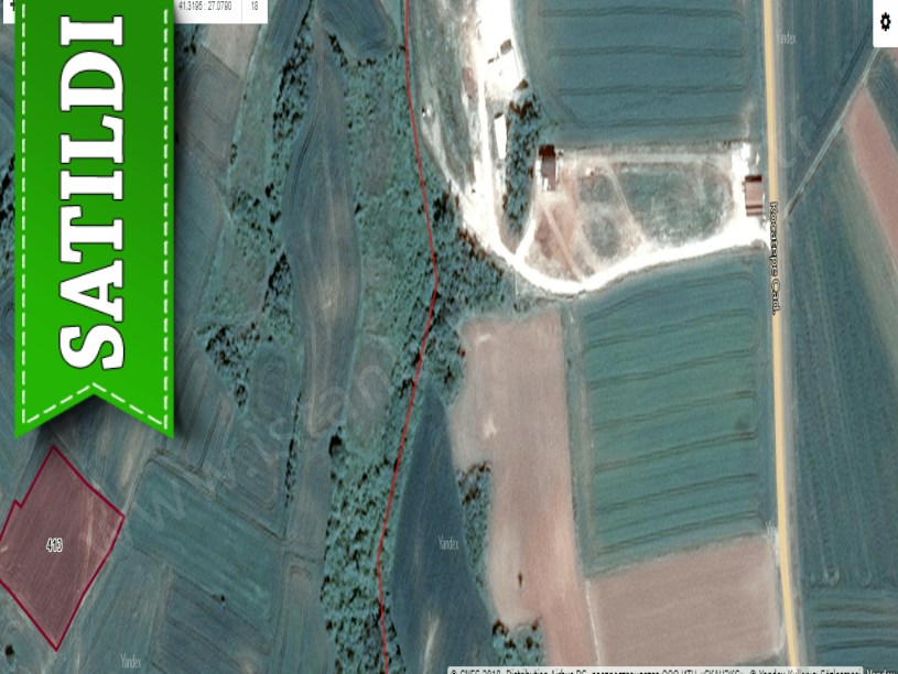 Tekirdağ Hayrabolu Karakavak Mahallesi Satılık Tarla , 3,450 m2 Müstakil Yolu Var