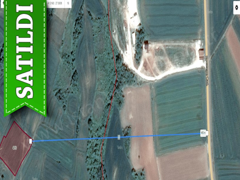 Tekirdağ Hayrabolu Karakavak Mahallesi Satılık Tarla , 3,450 m2 Müstakil Yolu Var