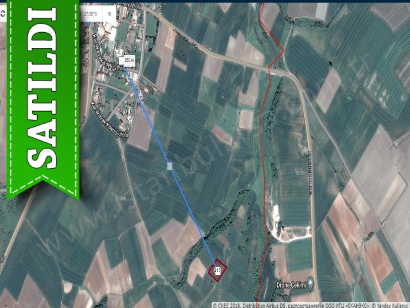 Tekirdağ Hayrabolu Karakavak Mahallesi Satılık Tarla , 3,450 m2 Müstakil Yolu Var