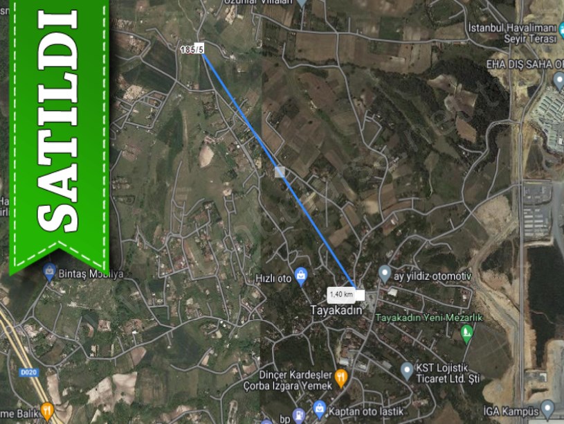 Arnavutköy Tayakadında Satılık Tarla , 1,083 m2 Cadde Cephe Müstakil