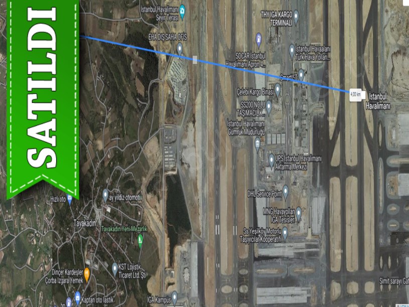 Arnavutköy Tayakadında Satılık Tarla , 1,083 m2 Cadde Cephe Müstakil