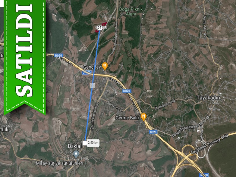 Arnavutköy Baklalıda Satılık Tarla , 10, 400 m2 Müstakil Yola Cephe 