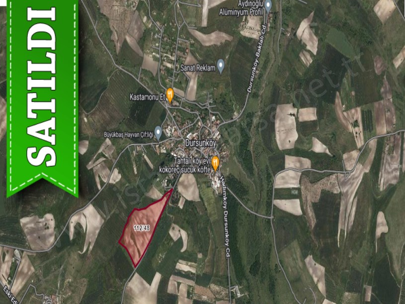 Arnavutköy Dursunköyde Satılık Arsa , 350 M2 Hisseli Cadde Cephe 