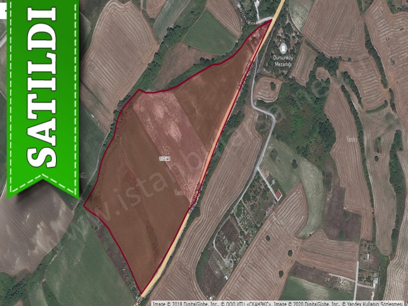Arnavutköy Dursunköyde Satılık Arsa , 350 M2 Hisseli Cadde Cephe 