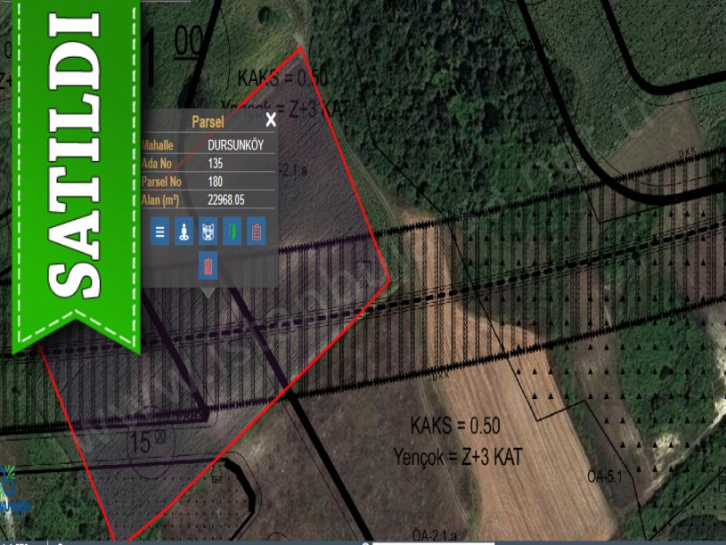 Arnavutköy Dursunköyde Satılık Arsa , 495 M2 Yolu Var Hisseli