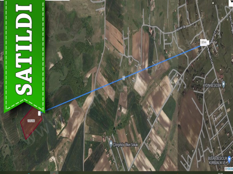 Arnavutköy Dursunköyde Satılık Arsa , 495 M2 Yolu Var Hisseli
