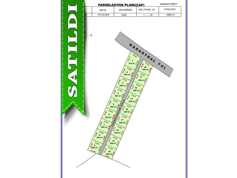 Arnavutköy Çilingirde Satılık Arsa , 250 M2 Hisseli Yolu Var
