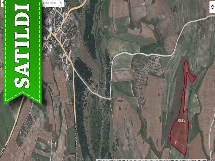 Arnavutköy Dursunköyde Satılık Arsa , 1,045 M2 Yolu Var Hisseli  