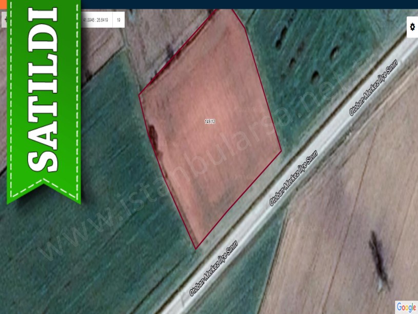 Edirne Lalapaşa Dombay Köyünde Satılık Tarla , 5,925 m2 Müstakil Asfalt Caddeye Cephe