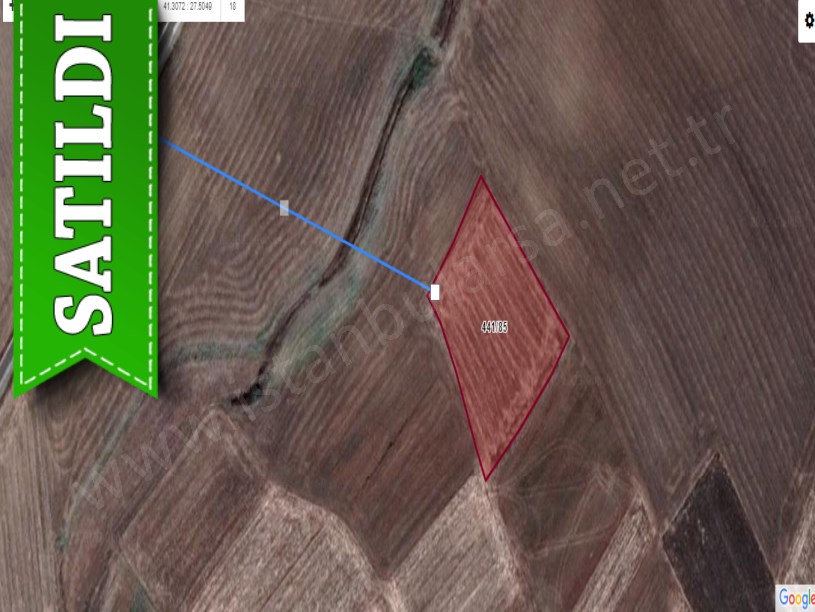 Kırklareli Lüleburgaz Büyükkarıştıran Köyünde Satılık Arsa , 544 m2 Hisseli 