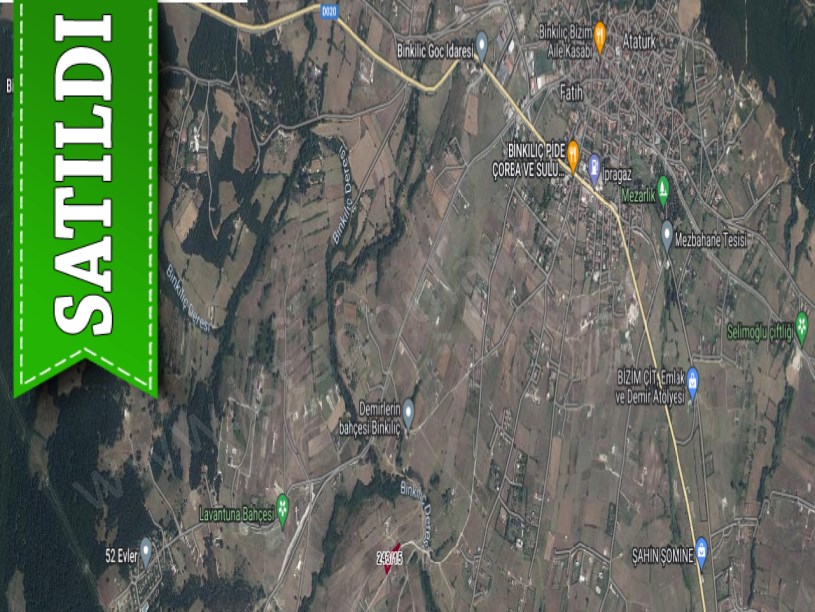 Çatalca Binkılıçta Satılık Arsa , 356 m2 Yolu Var Çaplı Çevrili