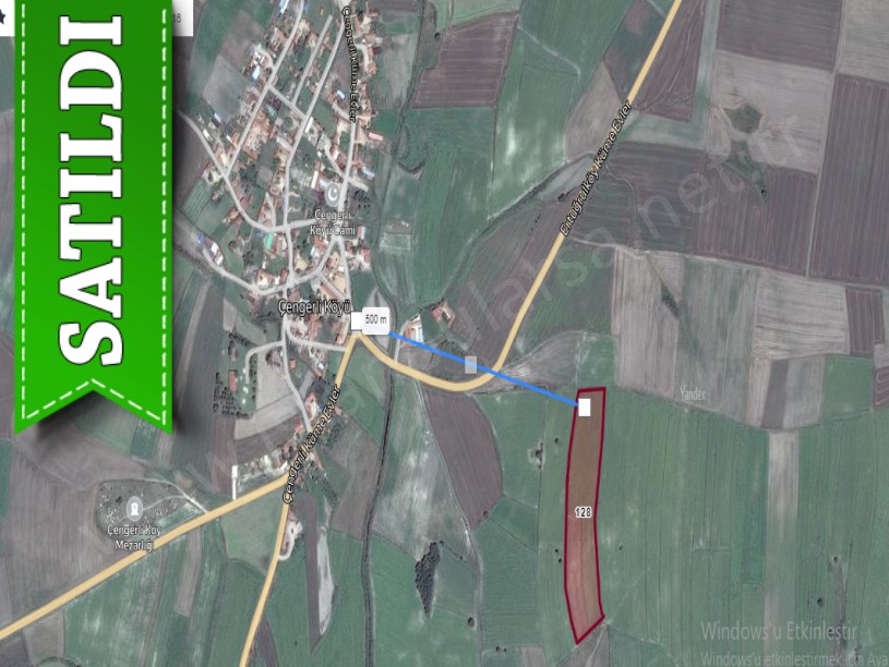 Kırklareli Pehlivanköy Doğanca Köyünde Satılık Arsa , 703 m2 Hisseli Yolu Var