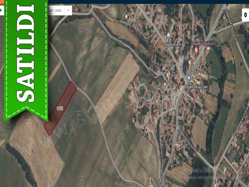 Kırklareli Pehlivanköy Doğanca Köyünde Satılık Arsa , 433 M2 Merkezde Yolu Var