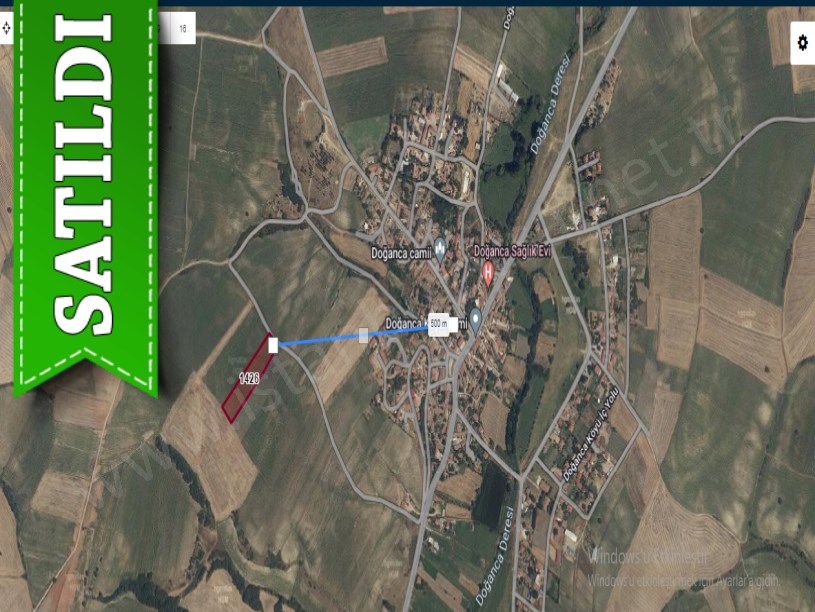 Kırklareli Pehlivanköy Doğanca Köyünde Satılık Arsa , 433 M2 Merkezde Yolu Var
