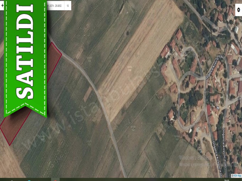 Kırklareli Pehlivanköy Doğanca Köyünde Satılık Arsa , 433 M2 Merkezde Yolu Var