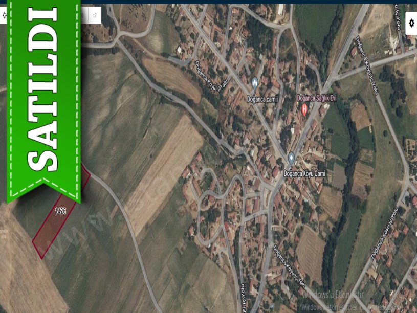 Kırklareli Pehlivanköy Doğanca Köyünde Satılık Arsa , 433 M2 Merkezde Yolu Var