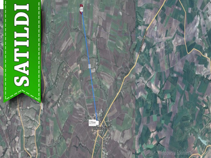 Kırklareli Pehlivanköy Doğanca Köyünde Satılık Arsa , 1,052 M2 Hisseli