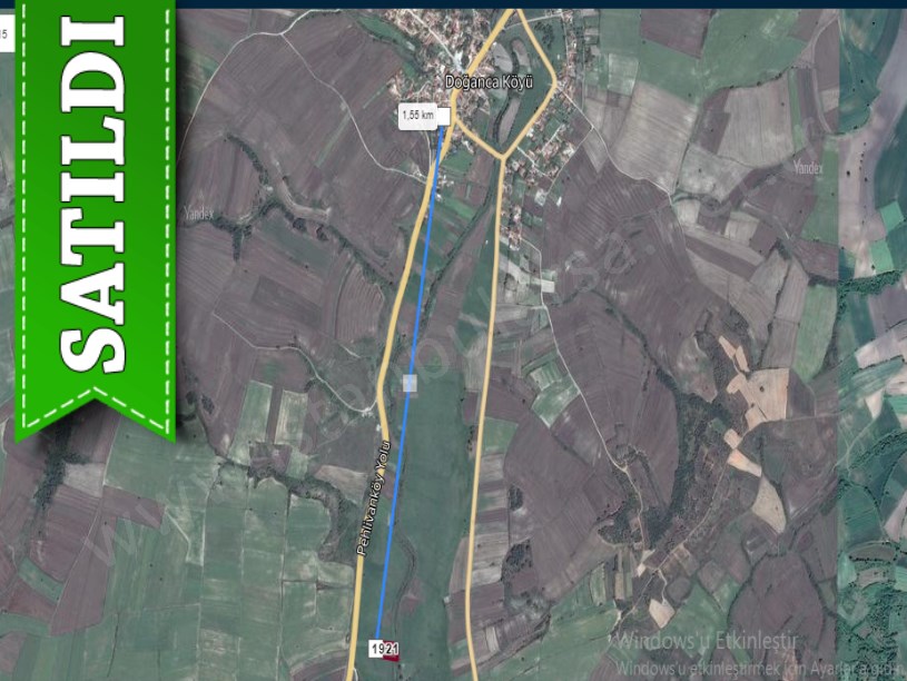 Kırklareli Pehlivanköy Doğanca Köyünde Satılık Arsa , 253 m2 Hisseli Caddeye Yakın