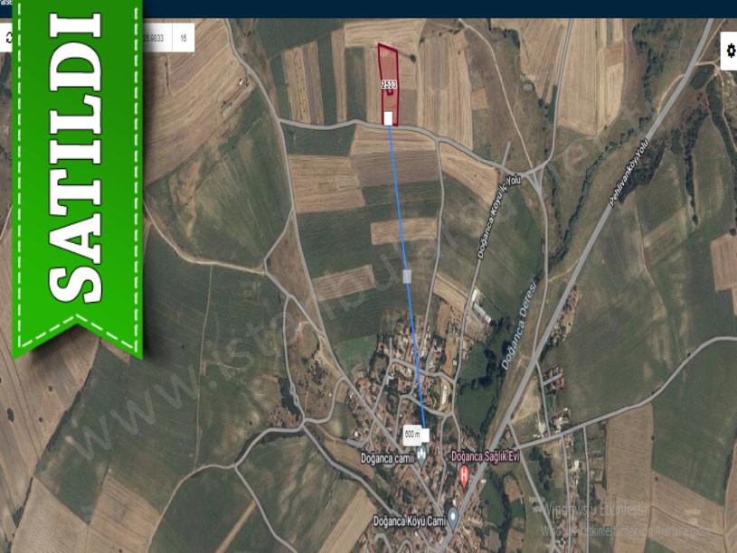 Kırklareli Pehlivanköy Doğanca Köyünde Satılık Arsa , 222 m2 Yolu Var 