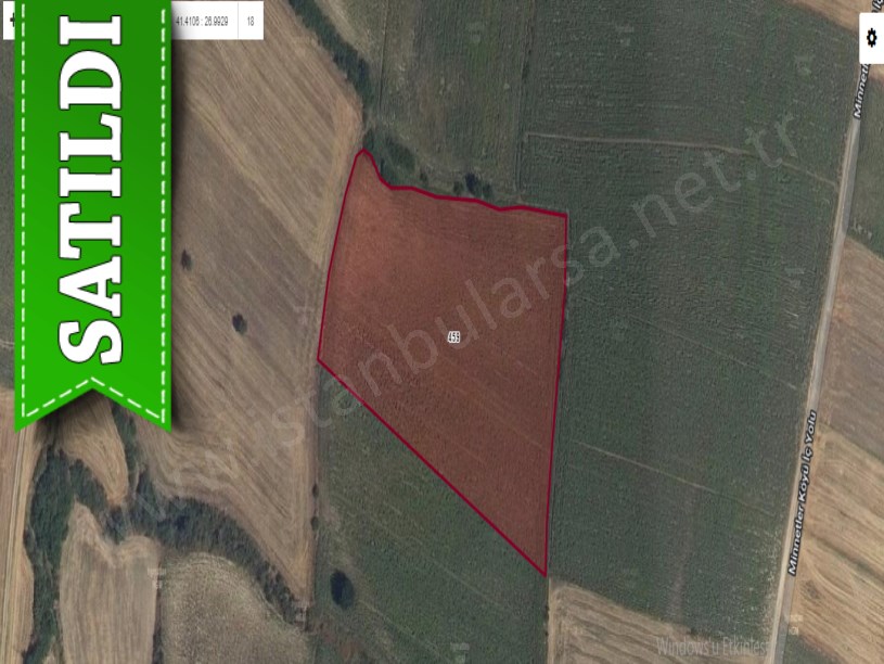 Kırklareli Pehlivanköy Doğanca Köyünde Satılık Arsa , 1, 079 M2 Hisseli 