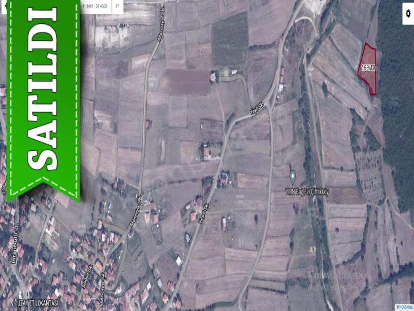 Çatalca Çiftlikköyde Satılık Arsa , 200 M2 Yolu Var  Evlerin Yakını 
