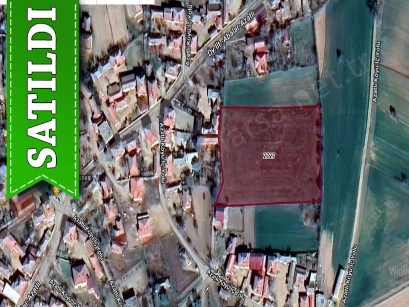 Edirne Havsa Azatlı Köyünde Satılık Arsa , 1000 M2 Hisseli Çaplı Merkezde