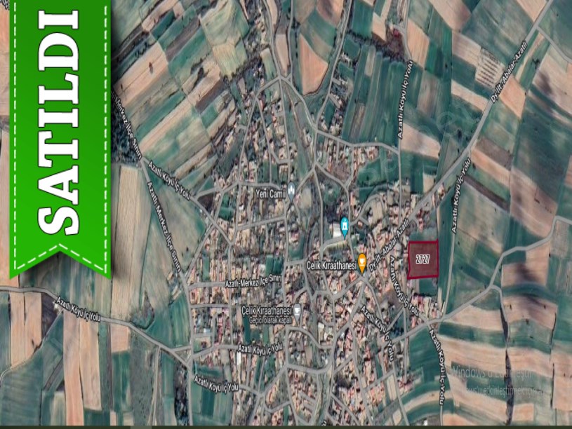 Edirne Havsa Azatlı Köyünde Satılık Arsa , 1000 M2 Hisseli Çaplı Merkezde