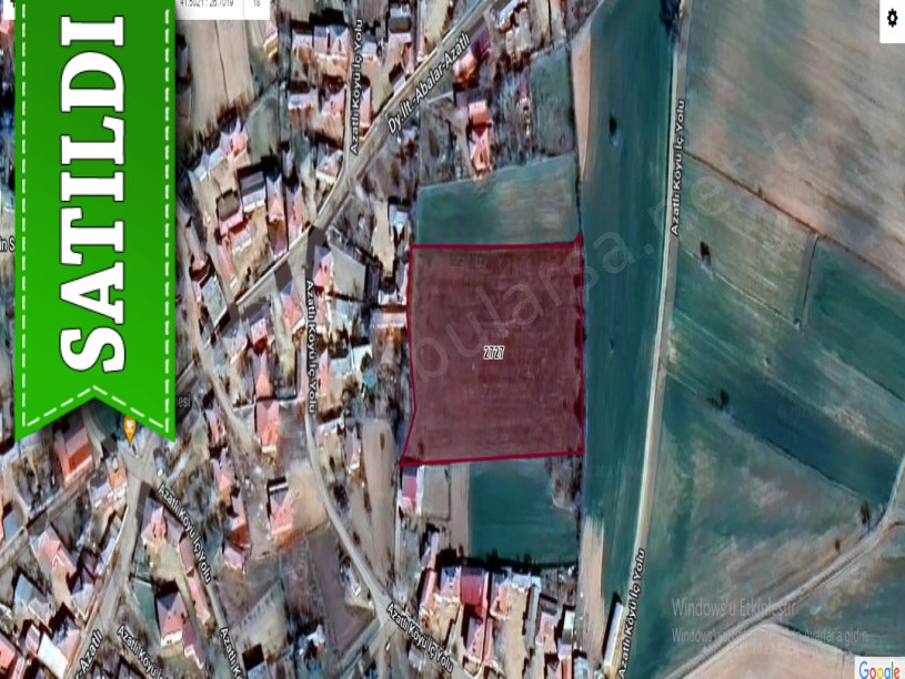 Edirne Havsa Azatlı Köyünde Satılık Arsa , 1000 M2 Hisseli Çaplı Merkezde