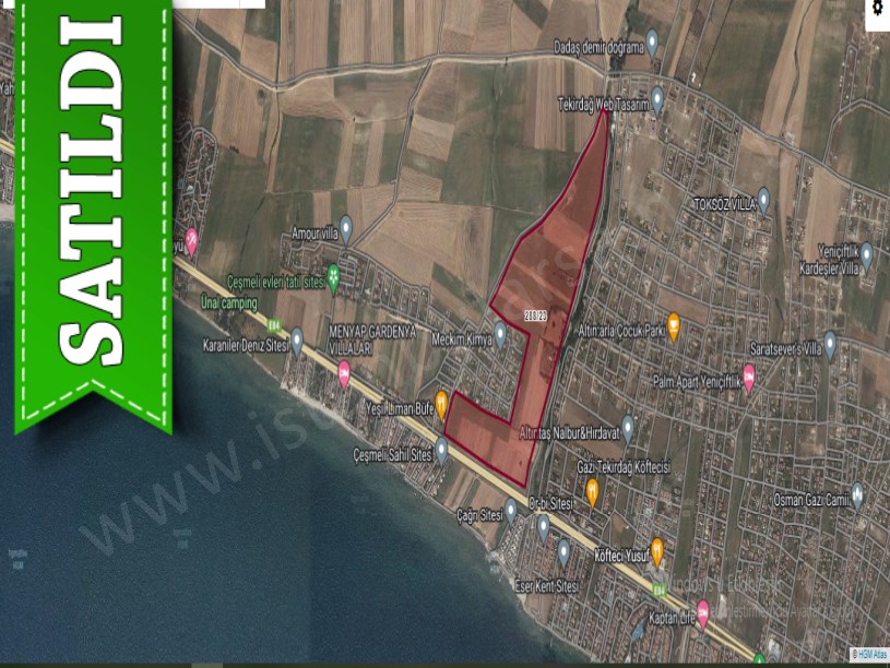 Tekirdağ Marmaraereğli Çeşmeli Mah Satılık Arsa , 289 M2 Denize Yakın Hisseli