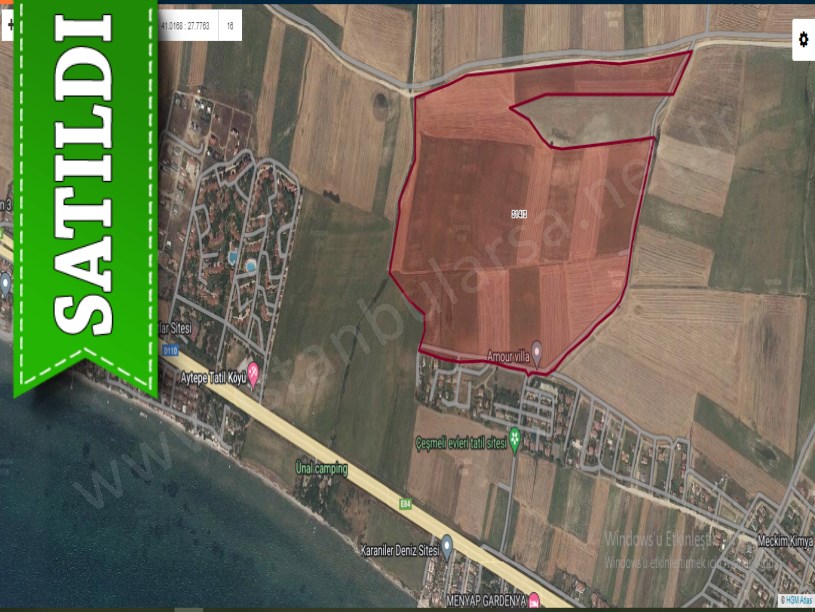 Tekirdağ Marmaraereğli Çeşmeli Mah Satılık Arsa , 591 M2 Hisseli  