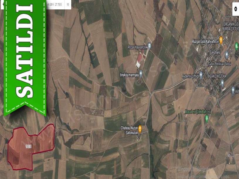 Tekirdağ Marmaraereğli Çeşmeli Mah Satılık Arsa , 215 M2 Hisseli Yolu Var