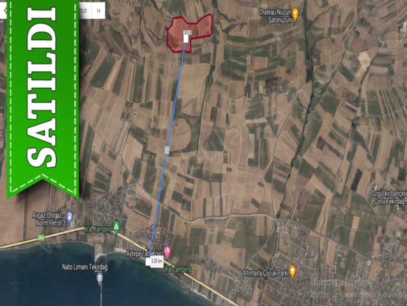 Tekirdağ Marmaraereğli Çeşmeli Mah Satılık Arsa , 215 M2 Hisseli Yolu Var
