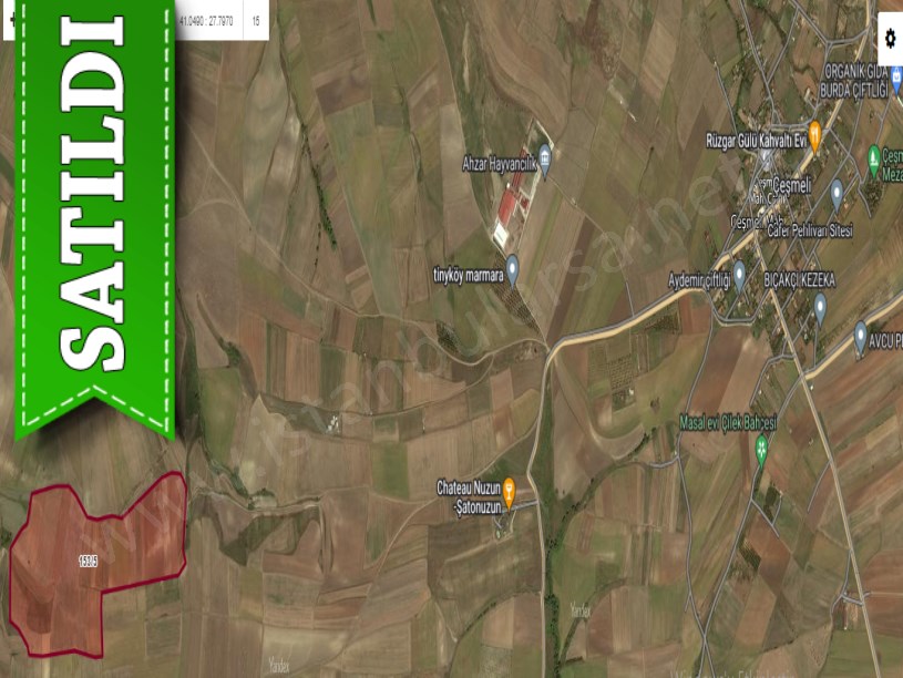 Tekirdağ Marmaraereğli Çeşmeli Mah Satılık Arsa , 215 M2 Hisseli Yolu Var