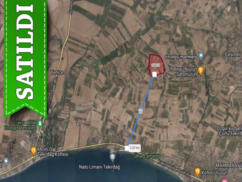 Tekirdağ Marmaraereğli Çeşmeli Mah Satılık Arsa , 810 M2 Hisseli Yolu Var