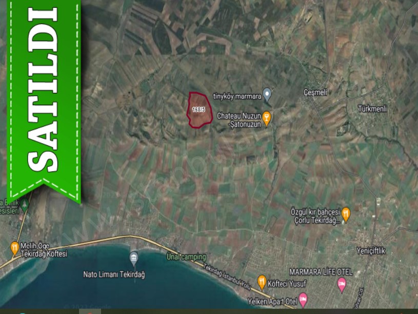 Tekirdağ Marmaraereğli Çeşmeli Mah Satılık Arsa , 810 M2 Hisseli Yolu Var