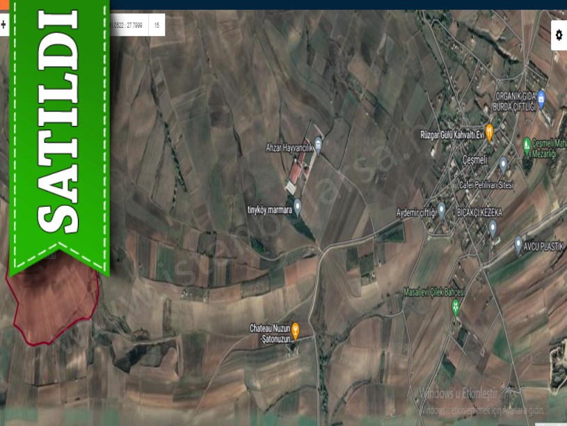 Tekirdağ Marmaraereğli Çeşmeli Mah Satılık Arsa , 810 M2 Hisseli Yolu Var
