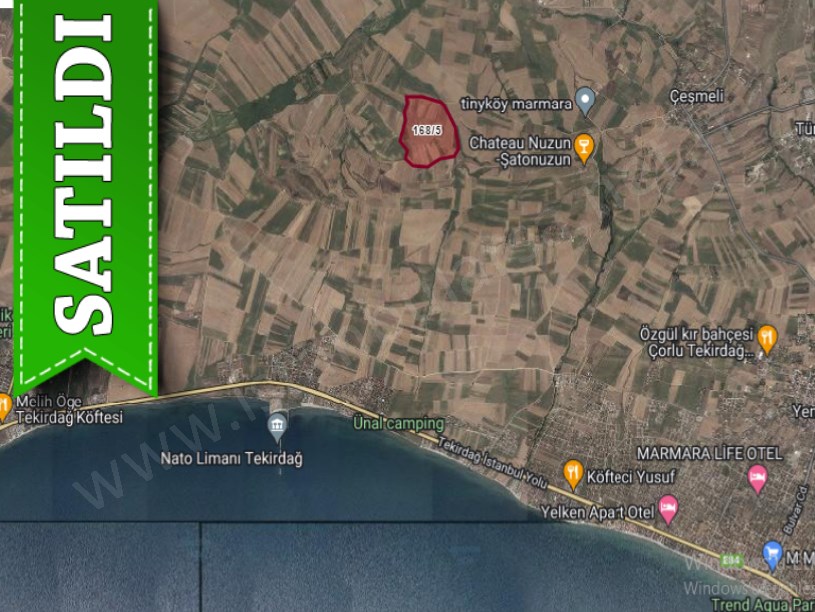 Tekirdağ Marmaraereğli Çeşmeli Mah Satılık Arsa , 810 M2 Hisseli Yolu Var