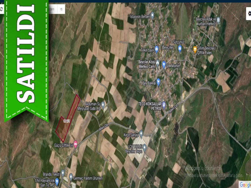 Silivri Beyciler Mah , Satılık Arsa , 460 m2 Yerleşime Yakın Yolu Var