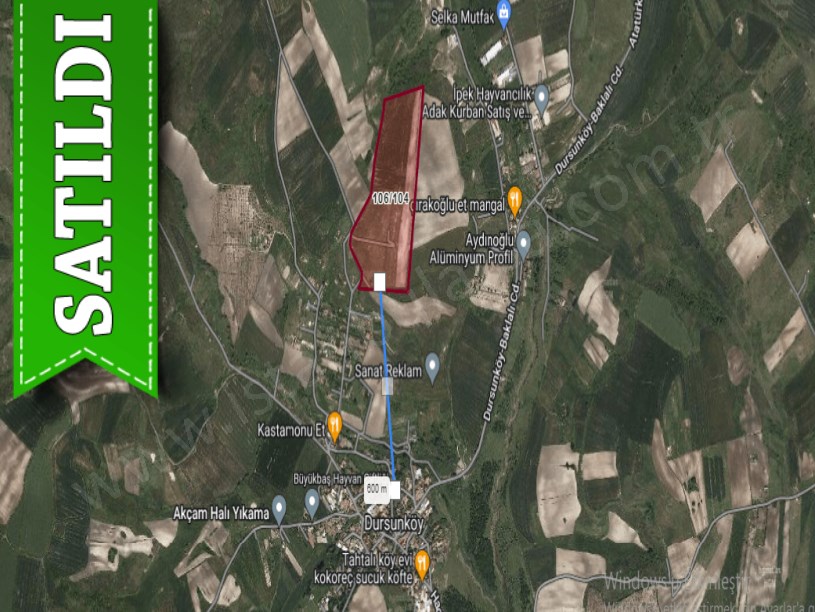 Arnavutköy Dursunköyde Satılık Arsa , 262 M2 Hisseli Yolu Var