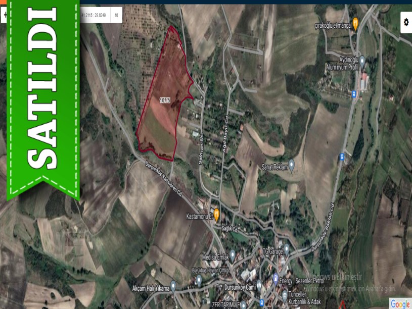 Arnavutköy Dursunköyde Satılık Arsa , 1,497 M2 Merkeze Yakın Hisseli