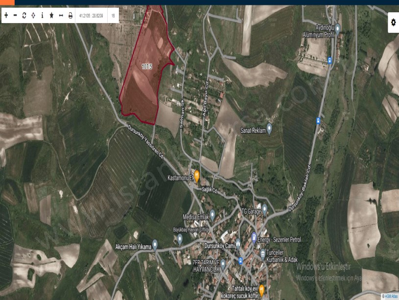 Arnavutköy Dursunköyde Satılık Arsa , 1,497 M2 Merkeze Yakın Hisseli