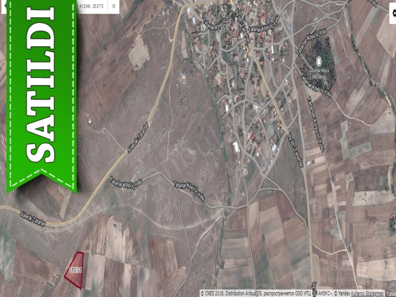 Edirne Süloğlu Tatarlar Köyünde Satılık Tarla , 7,850 M2 Müstakil Yolu Var