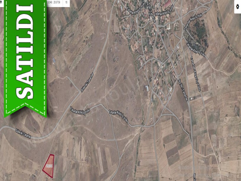 Edirne Süloğlu Tatarlar Köyünde Satılık Tarla , 7,850 M2 Müstakil Yolu Var